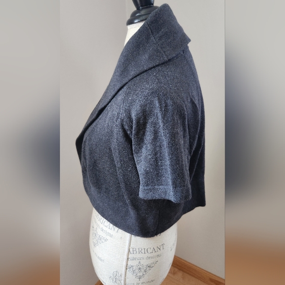 LOFT cropped open front short sleeve bolero/ shrug in size S - Picture 2 of 7